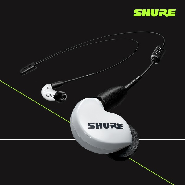 SHURE SE215SPE + BT2 (화이트) 슈어 무선 블루투스 이어폰