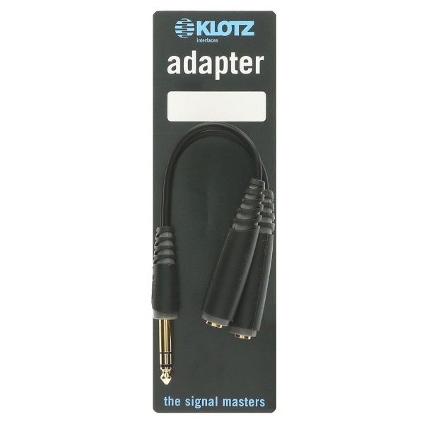 KLOTZ AYB-1 클로츠 Compact 헤드폰 분배 케이블 (TRS ㅡ자 : 2x TRS 암)