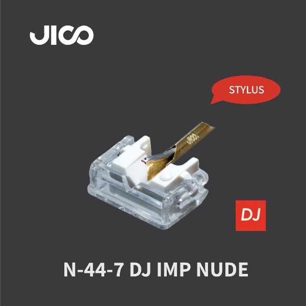 JICO DJ 지코 스타일러스 N-44-7 DJ IMP NUDE (SHURE N-44-7 스타일러스 복각, M44-7 카트리지 호환)