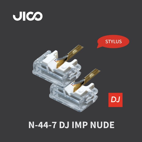 JICO DJ 지코 스타일러스 N-44-7 DJ IMP NUDE (2개입) (SHURE N-44-7 스타일러스 복각, M44-7 카트리지 호환)
