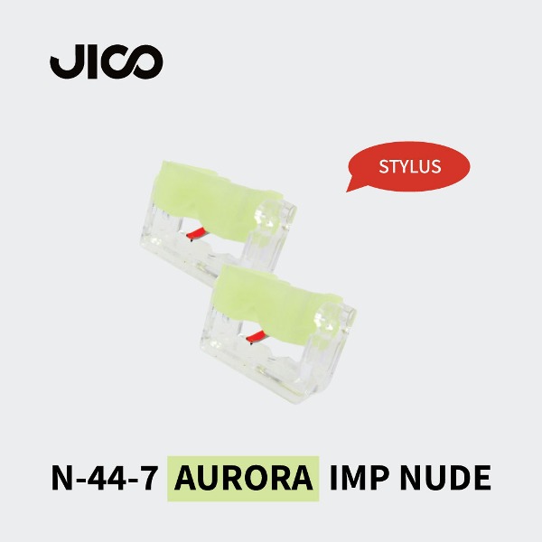JICO DJ 지코 스타일러스 N-44-7 AURORA IMP NUDE (2개입) (SHURE N-44-7 스타일러스 복각, M44-7 카트리지 호환)