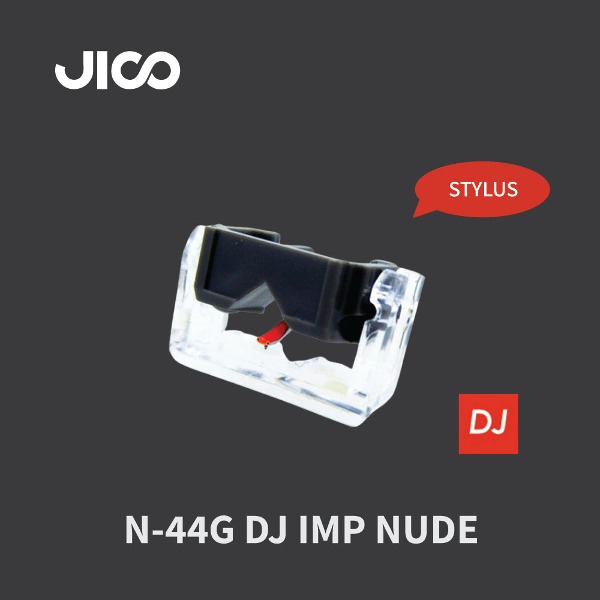 JICO DJ 지코 스타일러스 N-44G DJ IMP NUDE (SHURE N-44G 스타일러스 복각, M44G 카트리지 호환)