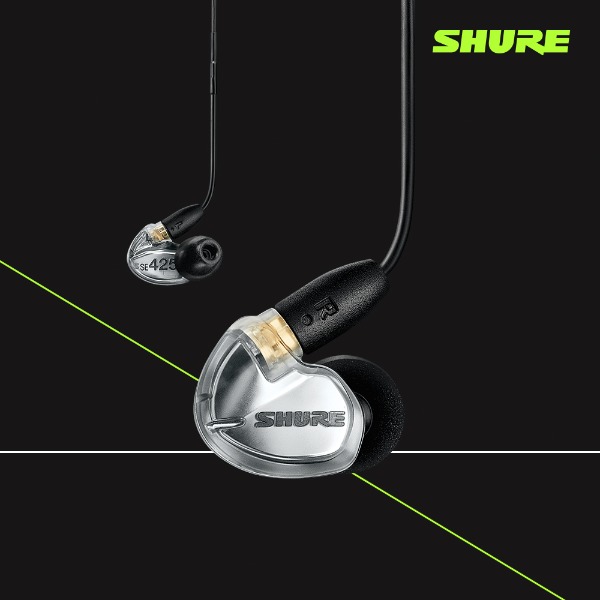 SHURE SE425 + UNI (실버) 슈어 이어폰