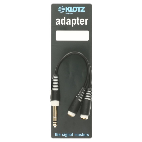 KLOTZ AYB-2 클로츠 Compact 헤드폰 분배 케이블 (TRS ㅡ자 : 2x 3.5 TRS 암)