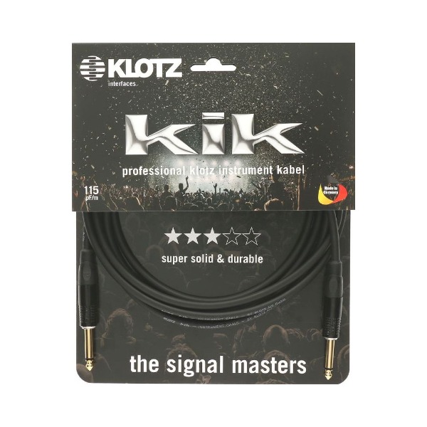[KLOTZ] KIK PRO 클로츠 기타 케이블 (TSㅡ자:TSㅡ자, Klotz 커넥터)