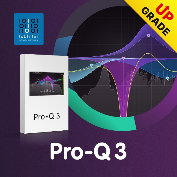 FabFilter Pro-Q 3 UPG 팹필터 프로 Q3 업그레이드 (Q1, 2 - Q3) (전자배송)