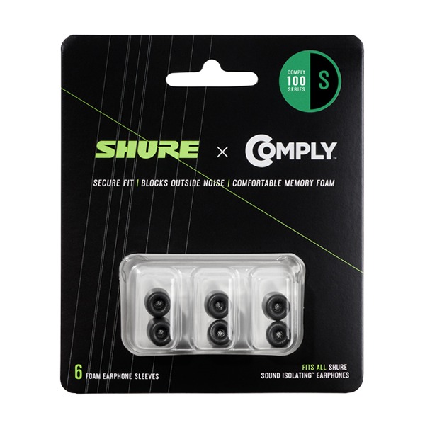 SHURE EACYF1-6S / 슈어 Comply 폼 슬리브 이어팁 (소형)